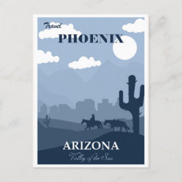  Phoenix Arizona Travel Poster Briefkaart