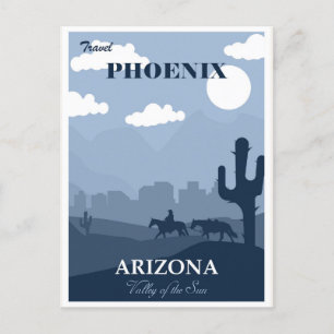  Phoenix Arizona Travel Poster Briefkaart