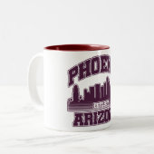 Phoenix, Arizona Tweekleurige Koffiemok (Voorkant links)