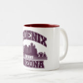 Phoenix, Arizona Tweekleurige Koffiemok (Voorkant rechts)