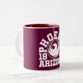 Phoenix, Arizona Tweekleurige Koffiemok (Voorkant links)