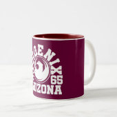 Phoenix, Arizona Tweekleurige Koffiemok (Voorkant rechts)