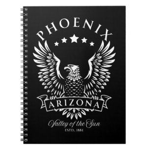 Phoenix Arizona Valley of the Sun Vintage Eagle Notitieboek