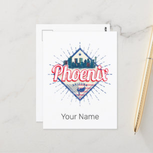 Phoenix Arizona Verenigde Staten Skyline  Verenigd Briefkaart