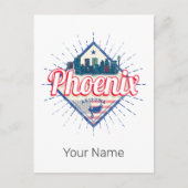 Phoenix Arizona Verenigde Staten Skyline Verenigd Briefkaart (Voorkant)