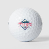 Phoenix Arizona Verenigde Staten Skyline  Verenigd Golfballen (Voorkant)