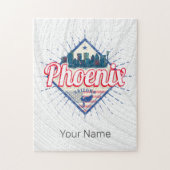 Phoenix Arizona Verenigde Staten Skyline  Verenigd Legpuzzel (Verticaal)
