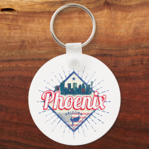 Phoenix Arizona Verenigde Staten Skyline Verenigd Sleutelhanger