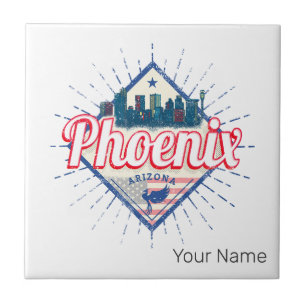 Phoenix Arizona Verenigde Staten Skyline  Verenigd Tegeltje