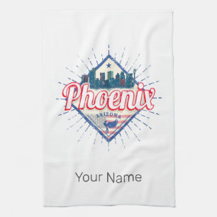 Phoenix Arizona Verenigde Staten Skyline Verenigd Theedoek