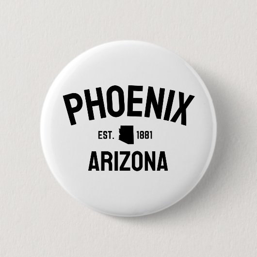 Phoenix - Arizona - Verenigde Staten van Amerika Ronde Button 5,7 Cm (Voorkant)