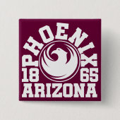 Phoenix, Arizona Vierkante Button 5,1 Cm (Voorkant)