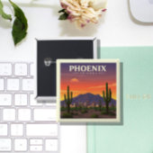 Phoenix Arizona Vierkante Button 5,1 Cm