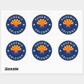 Phoenix Arizona Vierkante Sticker (Vel)