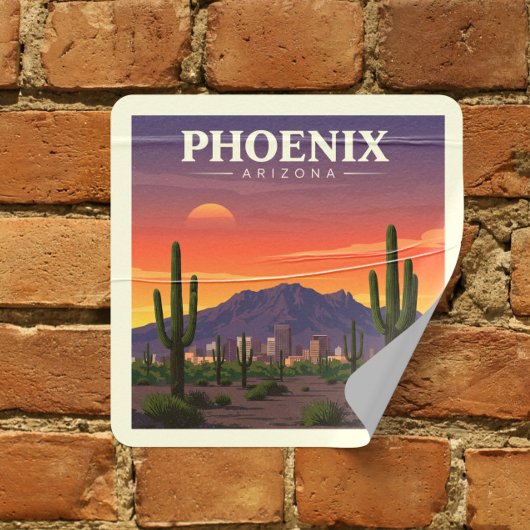  Phoenix Arizona Vierkante Sticker