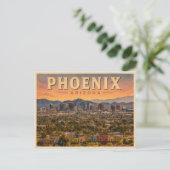 Phoenix Arizona Vintage Reizen Briefkaart (Staand voorkant)