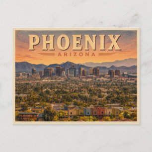 Phoenix Arizona Vintage Reizen Briefkaart