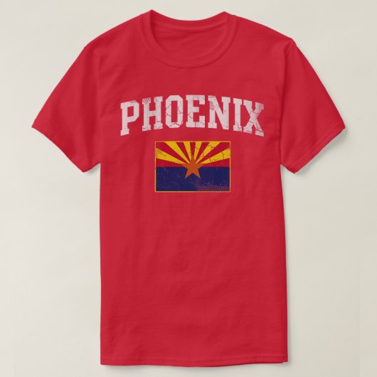  Phoenix Arizona Vlag Arizonian Home Liefde T-shirt (Design voorkant)