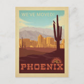 Phoenix, Arizona | We hebben ons verplaatst Uitnodiging Briefkaart (Voorkant)