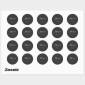 Phoenix Arizona White Font Ronde Sticker (Vel)