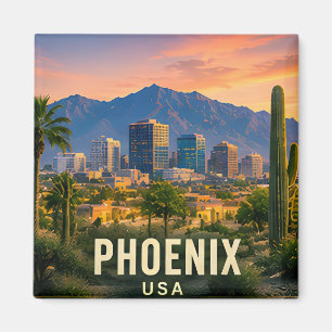 Phoenix Arizona Woestijn Berg Reis Cadeau Magneet