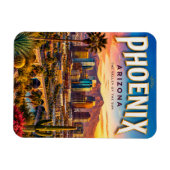 Phoenix Arizona Woestijn Skyline Schilderachtig Magneet (Horizontaal)