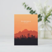 Phoenix Arizona: Woestijnzonsondergang Briefkaart (Staand voorkant)