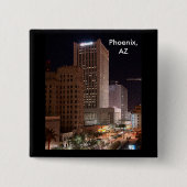 Phoenix Arizona Wolkenkrabber Nacht Speldje (Voorkant)