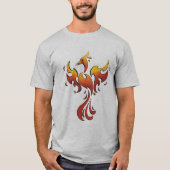 Phoenix art Organic Mannen Vot Shirt (Voorkant)