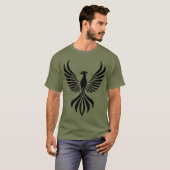 Phoenix Ascend: Majestic Silhouette T-shirt Design (Voorkant volledig)