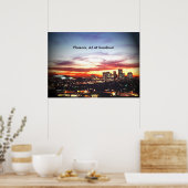Phoenix, AZ bij zonsondergang Poster (Keuken)