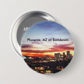 Phoenix, AZ bij zonsondergang Ronde Button 7,6 Cm (Voorkant /achterkant)