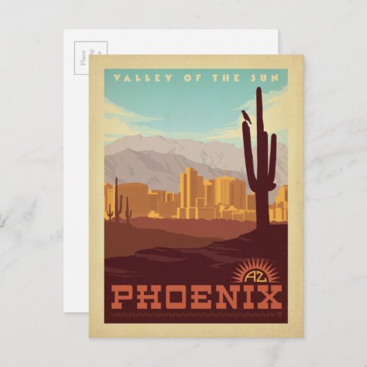 Phoenix, AZ Briefkaart (Voorkant / Achterkant)