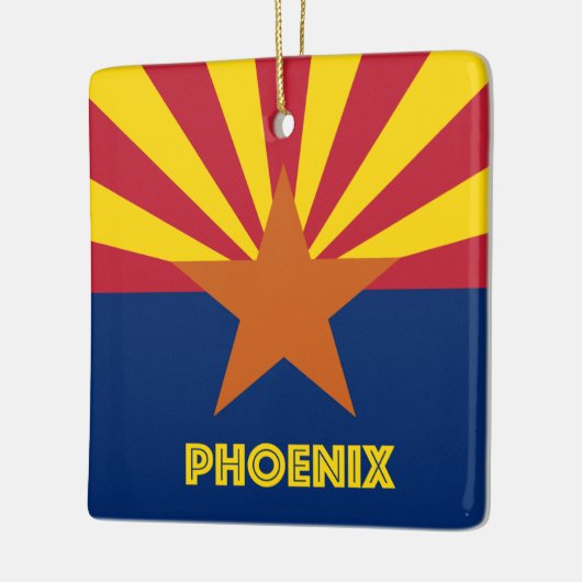 Phoenix AZ Flag Keramisch Ornament (Links)