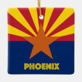 Phoenix AZ Flag Keramisch Ornament (Voorkant)