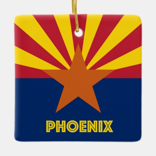 Phoenix AZ Flag Keramisch Ornament (Voorkant)