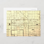 Phoenix, AZ Map Briefkaart (Voorkant / Achterkant)