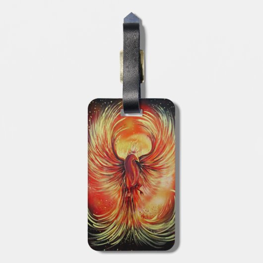 Phoenix Bagagelabel (Achterkant verticaal)