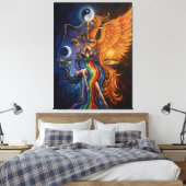 Phoenix Balance Spiritual Canvas Art (Insitu (Slaapkamer))