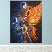 Phoenix Balance Spiritual Canvas Art (Insitu (Houten vloer))