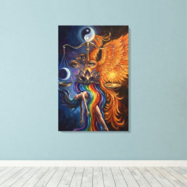Phoenix Balance Spiritual Canvas Art Afdruk