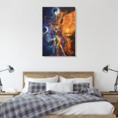 Phoenix Balance Spiritual Canvas Art Afdruk (Insitu (Slaapkamer))