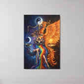 Phoenix Balance Spiritual Canvas Art Afdruk (Voorkant)