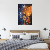 Phoenix Balance Spiritual Canvas Art Afdruk (Insitu (Slaapkamer))