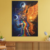 Phoenix Balance Spiritual Canvas Art Afdruk (Insitu (Woonkamer))