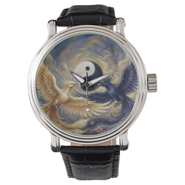 Phoenix Balance Yin Yang Horloge (Voorkant)