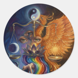 Phoenix Balans Yin Yang Sticker