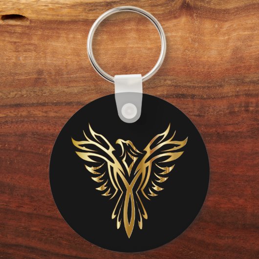 Phoenix Basic Button Sleutelhanger (Voorkant)