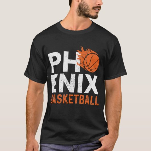 Phoenix Basketball B-Ball City Arizona Fan Pride T-shirt (Voorkant)
