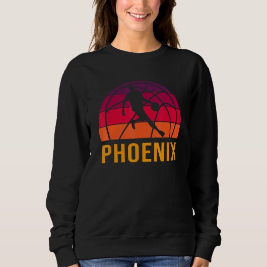 Phoenix Basketball Retro Sunset B-Ball Pla Trui (Voorkant)